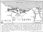 Map of Egypt, Showing Line at Matruh, published June 27, 1942