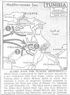 Map of Tunisia, published December 5, 1942