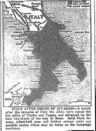 Map of Italy, published October 4, 1943