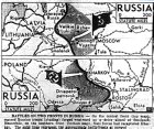 Map of Russia&mdash;Kharkov front; Velikie Luki, Rzhev front, published March 16, 1943