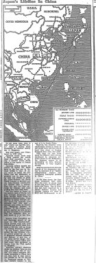 Map of Proposed Japanese Railway from Liuchow to Indo-China and Singapore, published February 23, 1945