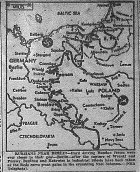 Map of Soviet Move Toward Berlin, Capture of Wronki and Pulewy, published January 30, 1945